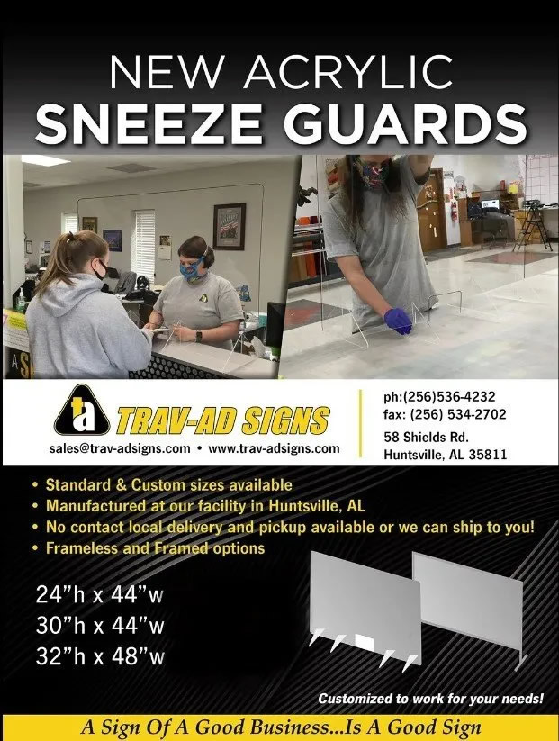 acrylic sneeze guards